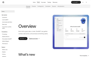OpenAI Codex homepage — screenshot of the coding AI tool, 2026-10-02