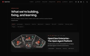 OpenClaw blog — screenshot of the chat assistants AI tool, 2026-10-02