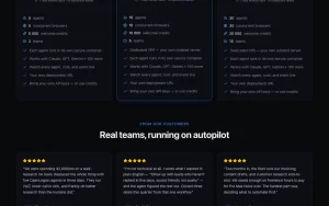 OpenLegion pricing page homepage screenshot, productivity & writing AI tool