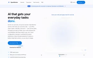 OpenWorker documentation — screenshot of the productivity & writing AI tool, 2026-10-01