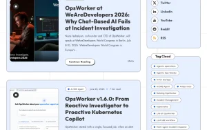 OpsWorker blog — screenshot of the coding AI tool, 2026-10-02
