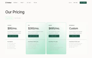 Ordinal (formerly Assembly) pricing page with plans and prices — screenshot of the productivity & writing AI tool, 2026-10-02