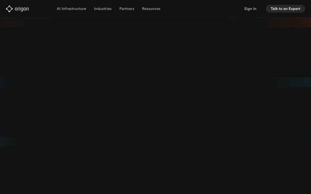 Origon homepage screenshot, productivity & writing AI tool