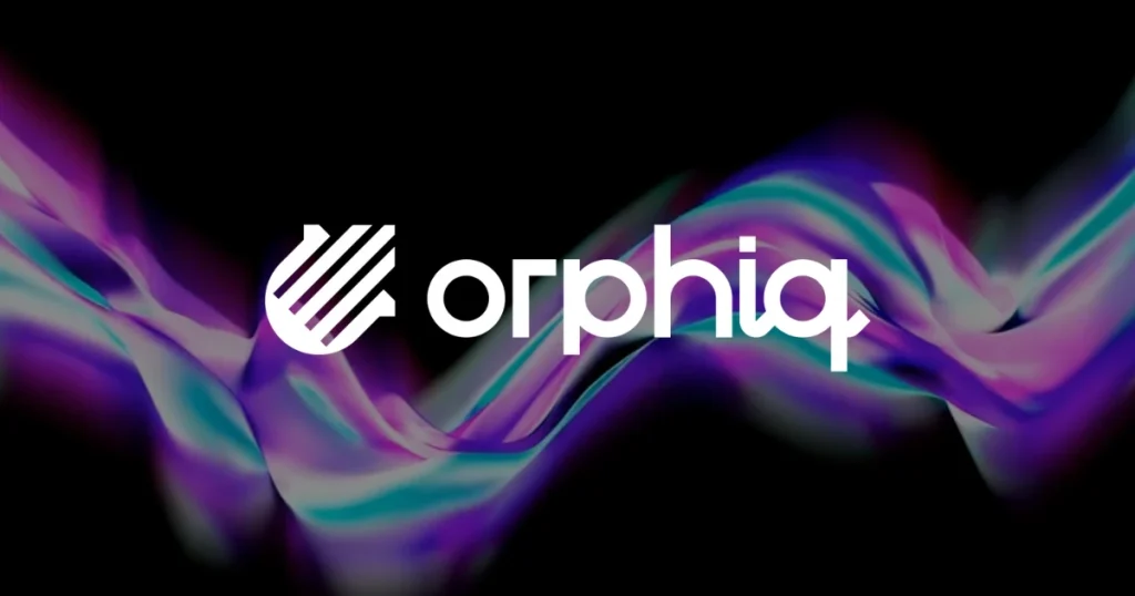 Capture d'écran de la page d'accueil de Orphiq, outil d'IA productivité et rédaction