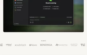 Osaurus homepage — screenshot of the chat assistants AI tool, 2026-10-01