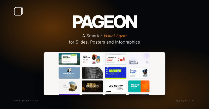 PageOn.AI homepage screenshot, productivity & writing AI tool