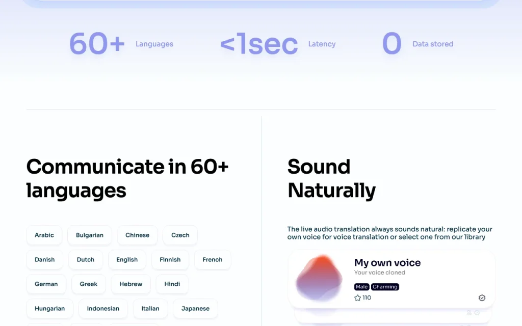 Palabra.ai homepage — screenshot of the audio & voice AI tool, Oct 1, 2026