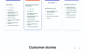 Palabra.ai pricing page homepage screenshot, audio & voice AI tool