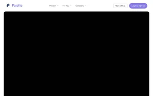 Palette homepage — screenshot of the video AI tool, 2026-10-02