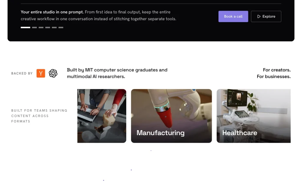 Palette homepage — screenshot of the video AI tool, Oct 2, 2026