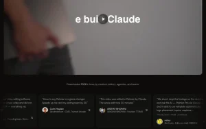 Palmier Pro homepage — screenshot of the video AI tool, 2026-10-01