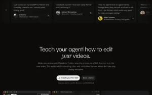 Palmier Pro homepage — screenshot of the video AI tool, 2026-10-01
