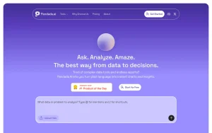 Pandada AI homepage — screenshot of the research & search AI tool, 2026-10-02
