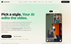 PandaStudio pricing page with plans and prices — screenshot of the video AI tool, 2026-10-01