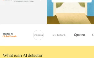 Pangram homepage — screenshot of the productivity & writing AI tool, 2026-10-01