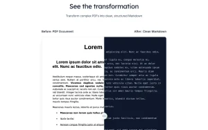 Parsebridge homepage page homepage screenshot, productivity & writing AI tool