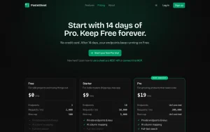PasteSheet pricing page with plans and prices — screenshot of the coding AI tool, 2026-10-01