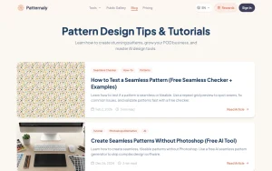 Patternaly blog — screenshot of the image generation AI tool, 2026-10-02