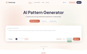 Patternaly homepage — screenshot of the image generation AI tool, 2026-10-02