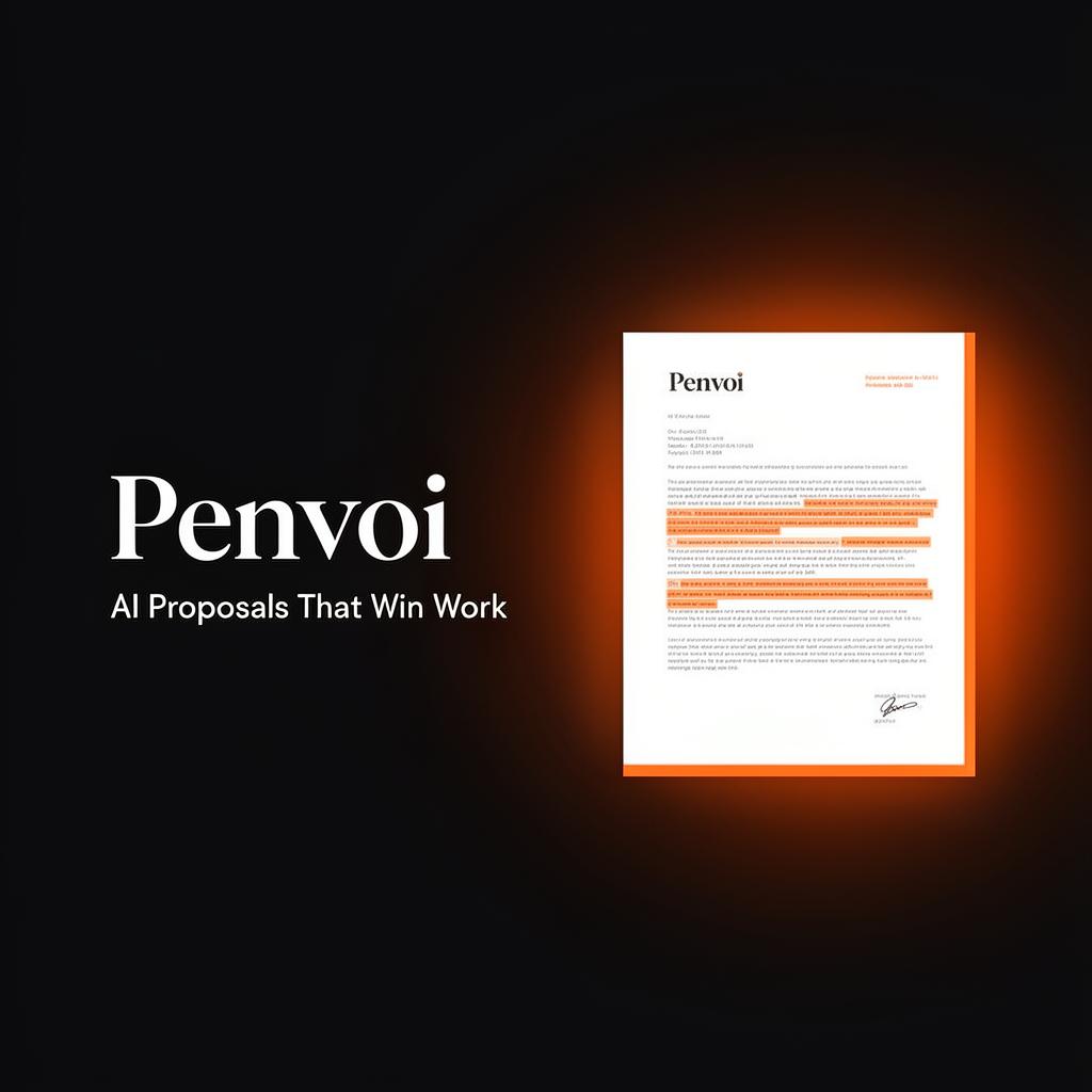 Penvoi homepage screenshot, productivity & writing AI tool