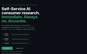 PersonaHive homepage — screenshot of the research & search AI tool, 2026-10-01