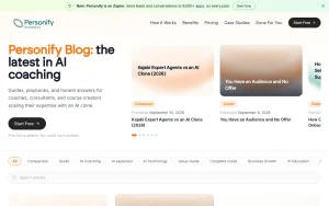 Personify blog — screenshot of the productivity & writing AI tool, 2026-10-02