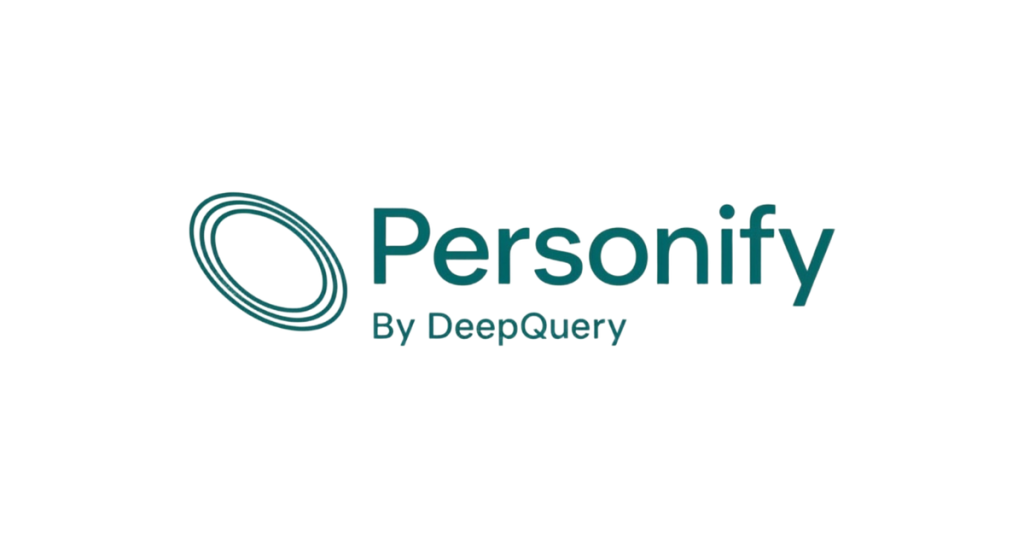 Capture d'écran de la page d'accueil de Personify, outil d'IA productivité et rédaction