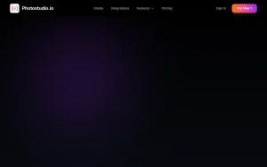 Photostudio homepage — screenshot of the image generation AI tool, 2026-10-02