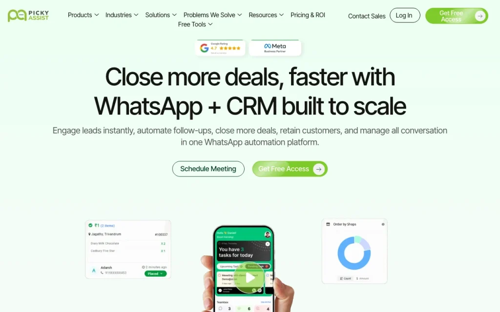 Picky Assist homepage screenshot, productivity & writing AI tool