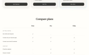 Poke pricing page with plans and prices — screenshot of the productivity & writing AI tool, 2026-10-02