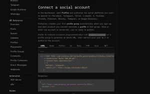 Postproxy documentation — screenshot of the productivity & writing AI tool, 2026-10-02