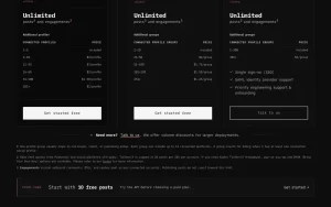 Postproxy pricing page with plans and prices — screenshot of the productivity & writing AI tool, 2026-10-02