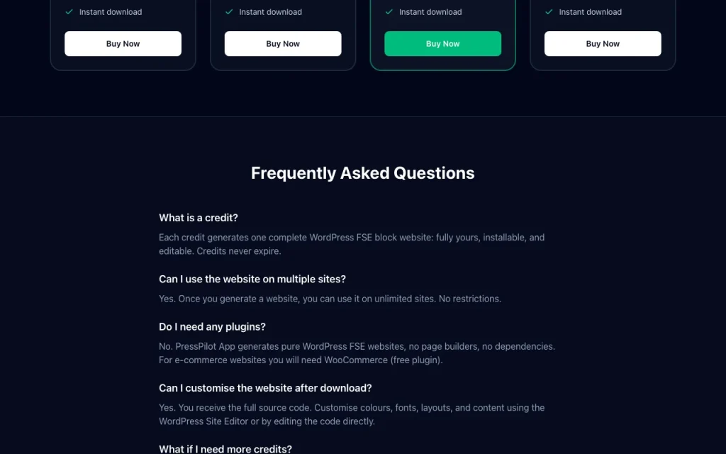PressPilot App page de tarifs avec offres et prix — capture d'écran de l'outil d'IA productivité et rédaction, Oct 1, 2026