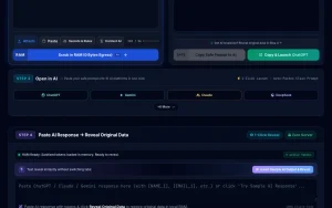 PrivacyScrubber homepage page homepage screenshot, productivity & writing AI tool