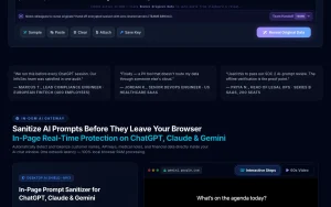 PrivacyScrubber homepage page homepage screenshot, productivity & writing AI tool