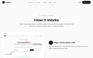 ProdSift docs page homepage screenshot, productivity & writing AI tool