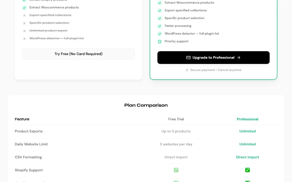 ProdSift pricing page with plans and prices — screenshot of the productivity & writing AI tool, Oct 1, 2026