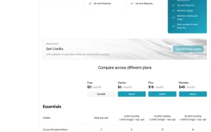 Google Flow Music (Producer) pricing page with plans and prices — screenshot of the audio & voice AI tool, 2026-10-02