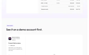 Product Metrics pricing page with plans and prices — screenshot of the productivity & writing AI tool, 2026-10-02