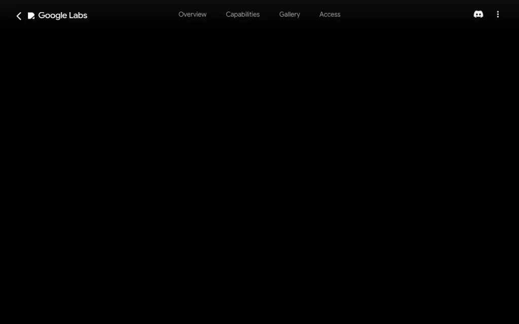 Project Genie homepage — screenshot of the video AI tool, Oct 13, 2026