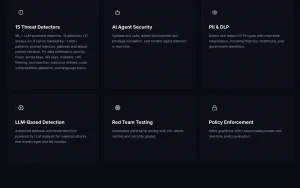 PromptGuard features page — screenshot of the coding AI tool, 2026-10-02