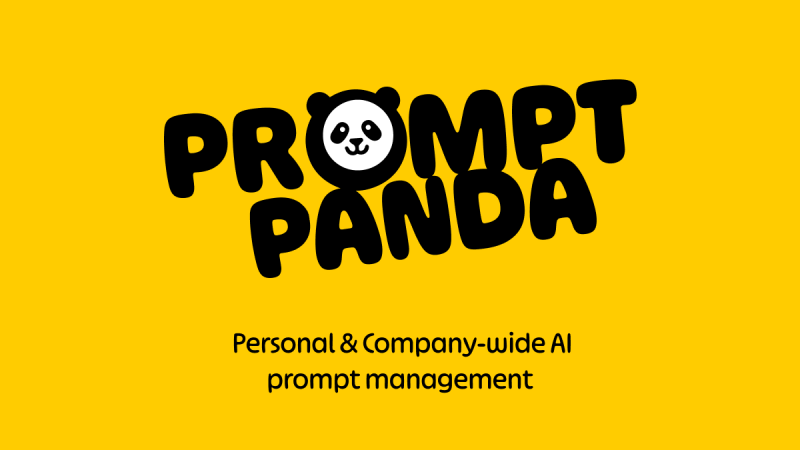 PromptPanda homepage screenshot, productivity & writing AI tool