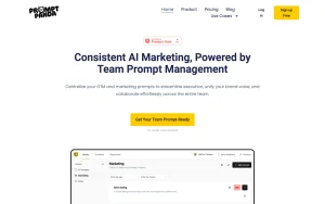 PromptPanda homepage — screenshot of the productivity & writing AI tool, 2026-10-02