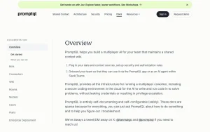 PromptQL documentation — screenshot of the productivity & writing AI tool, 2026-10-01