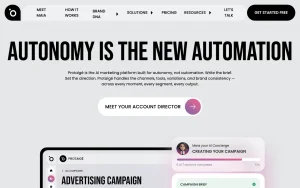 Protaigé homepage — screenshot of the productivity & writing AI tool, 2026-10-02