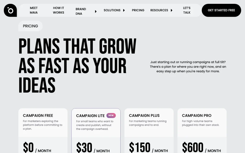 Protaigé pricing page with plans and prices — screenshot of the productivity & writing AI tool, Oct 2, 2026