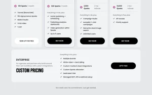 Protaigé pricing page with plans and prices — screenshot of the productivity & writing AI tool, 2026-10-02