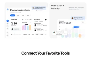 Pulse AI homepage page homepage screenshot, productivity & writing AI tool
