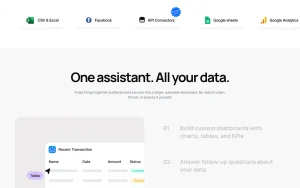 Pulse AI homepage page homepage screenshot, productivity & writing AI tool