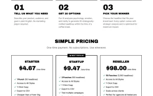 Punchd homepage — screenshot of the productivity & writing AI tool, 2026-10-02
